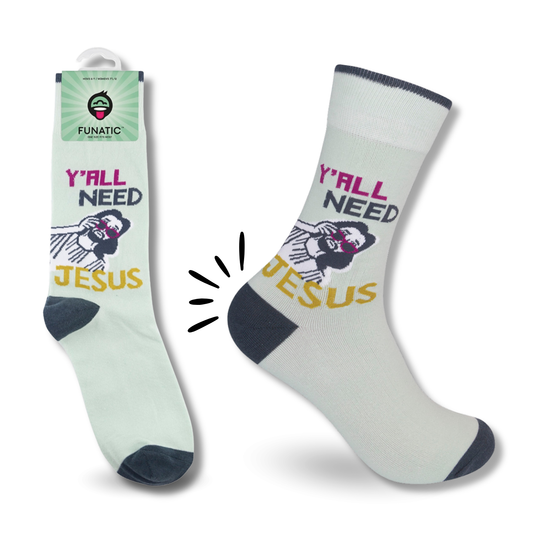 Y'ALL NEED JESUS SOCKS