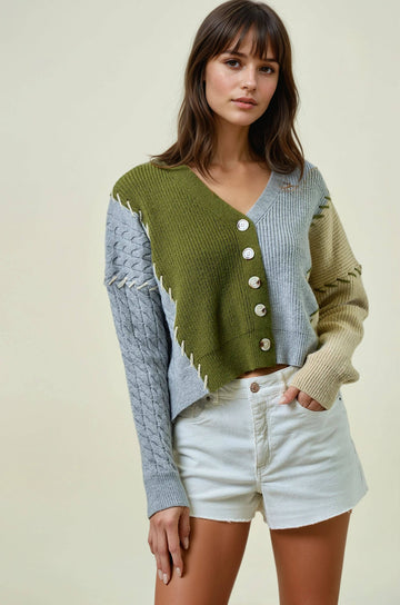 PATCHWORK CARDIGAN