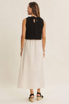 SWEATER MIDI DRESS TIE BACK