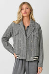 STRIPE BOMBER JACKET