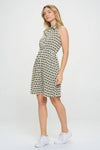 BLACK CAT PRINT DRESS