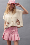 WESTERN CROPPED CREW CARDIGAN