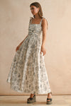 TOWN PRINT LONG DRESS