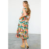 MULTICOLOR TIERED DRESS