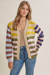 MULTI STRIPE CARDIGAN