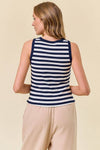 KNIT BUTTON FRONT TANK