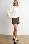 CHECKERED KNIT SWEATER