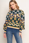 JACQUARD KNIT SWEATER