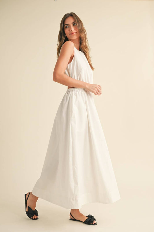 OPEN BACK WOVEN DRESS