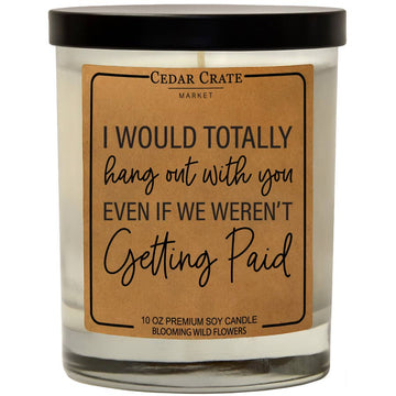 I WOULD TOTALLY HANG OUT CANDLE