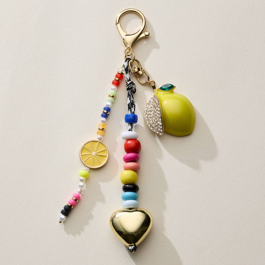 LEMON CHARM KEYCHAIN