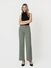 HIGH RISE SAGE DOUBLE BUTTON
