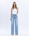 HIGH RISE LIGHT WASH WIDE JEANS