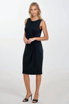 FRONT TWIST MIDI DRESS