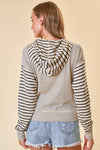 ASYMMETRICAL FLEECE HOODIE