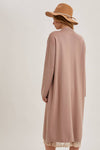 OPEN FRONT OVERSIZED LONG CARDIGAN