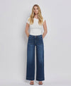HIGH RISE PATCH POCKET JEANS