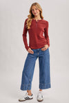 HENLEY SNAP BUTTON FRONT