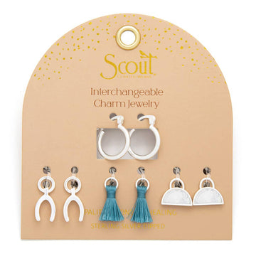 CHARM EARRINGS OPALITE