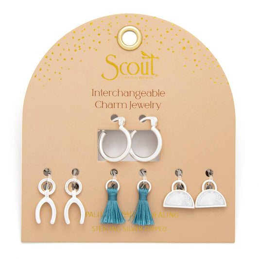 CHARM EARRINGS OPALITE