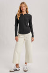 HENLEY SNAP BUTTON FRONT