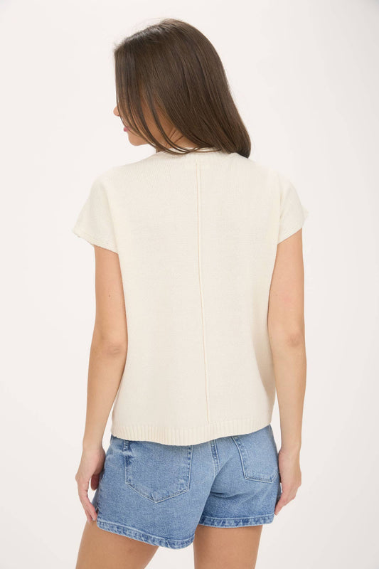 MIMOSA PLEASE SHORT SLEEVE SWEATER