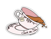 SPILL THE TEA FUNNY STICKER