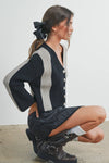 COLOR BLOCK CARDIGAN