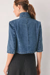 DENIM CROP JACKET