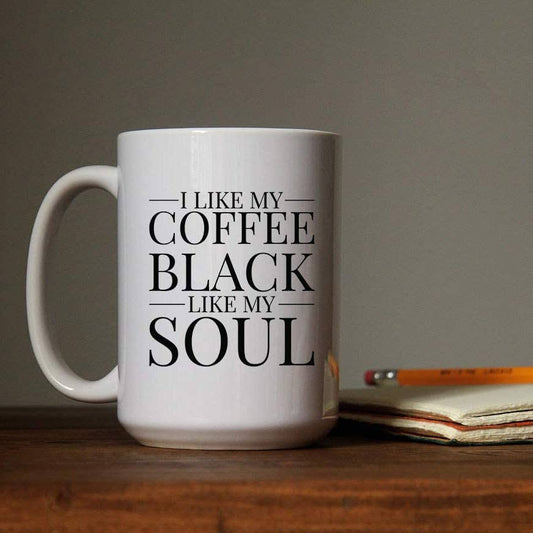 BLACK LIKE MY SOUL MUG