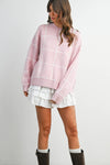 CHECKERED KNIT SWEATER