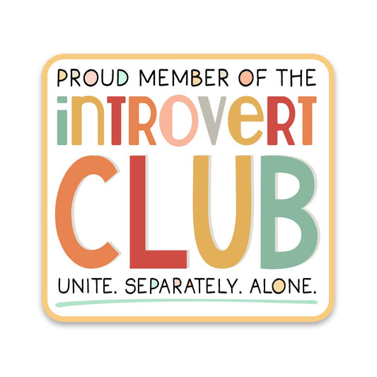 Introvert Club Sticker