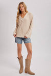 V-NECK KNIT SWEATER