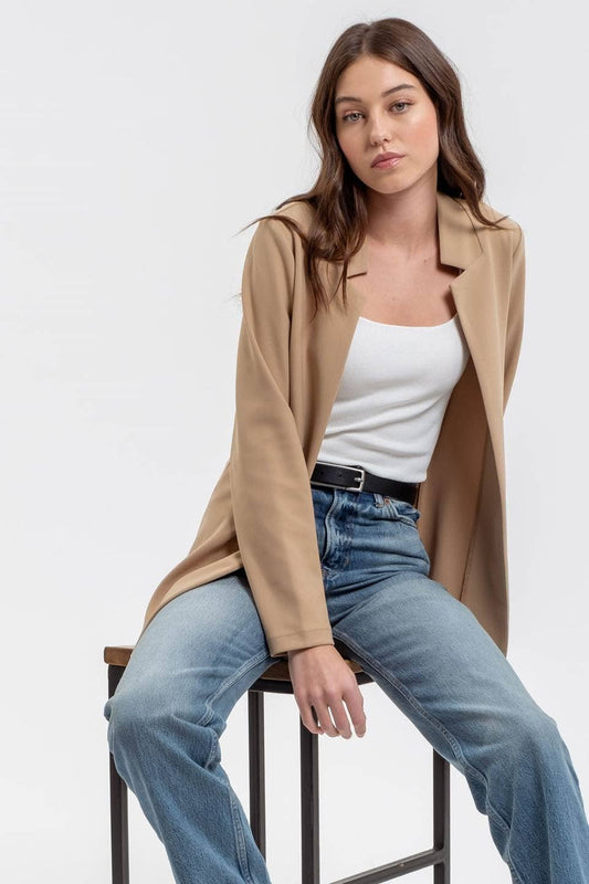 NOTCH COLLAR BLAZER