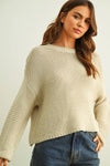 ROUND NECK KNITTED TOP