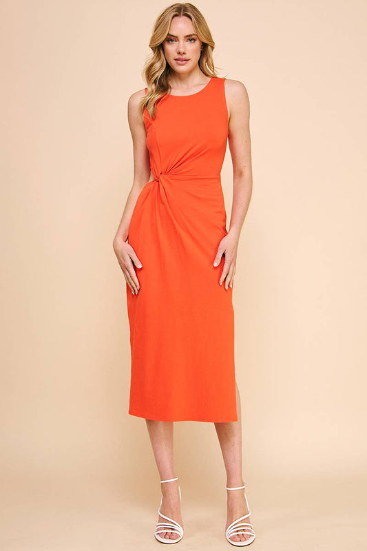 TWIST CUT-OUT DRESS
