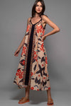 BOLD FLORAL A-LINE DRESS