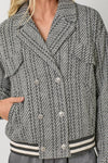 STRIPE BOMBER JACKET