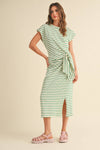 STRIPE KNOT DRESS