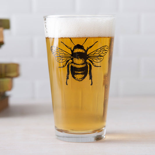 BEE PINT GLASS