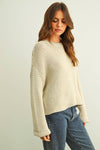 ROUND NECK KNITTED TOP