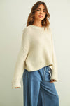 ROUND NECK KNITTED TOP