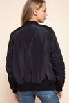 SATIN BOMBER JACKET