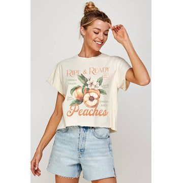 PEACHES VINTAGE CROP TOP