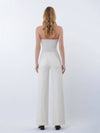 WHITE WIDE LEG JEAN