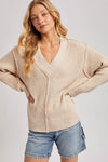 V-NECK KNIT SWEATER