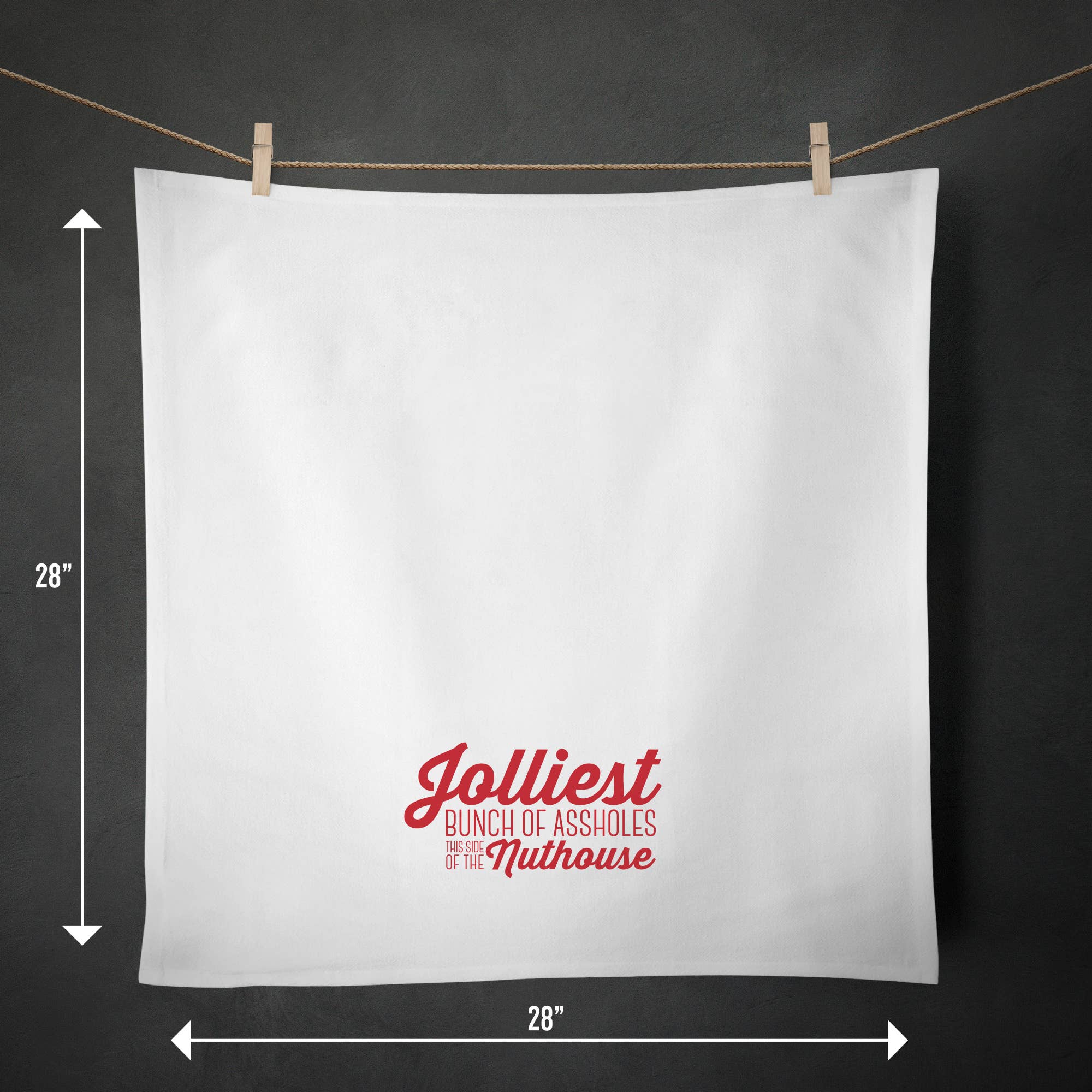 Jolliests Bunch of A-Holes Kitchen Towel - Thumbnail 4