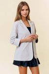 OPEN FRONT BLAZER