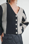 COLOR BLOCK CARDIGAN