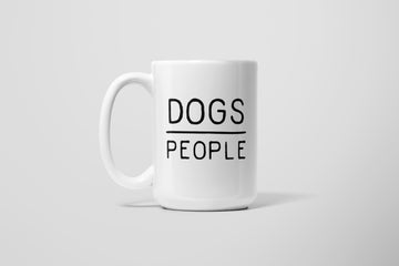 DOGS OVER PEOPLE MUG